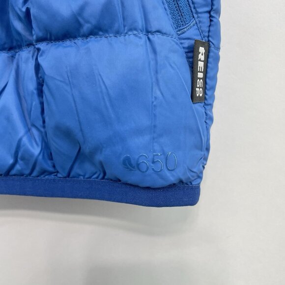 REI Co-op 650 Down Puffer Vest Outdoor Gorpcore Hiking Lightweight Blue Men M - Picture 4 of 10